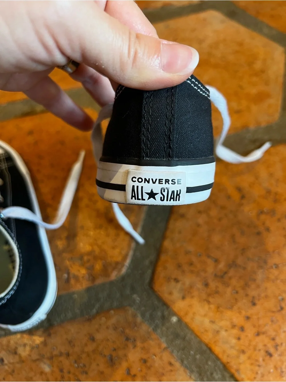 Converse Kids Black Low-Top Sneakers with White Accents